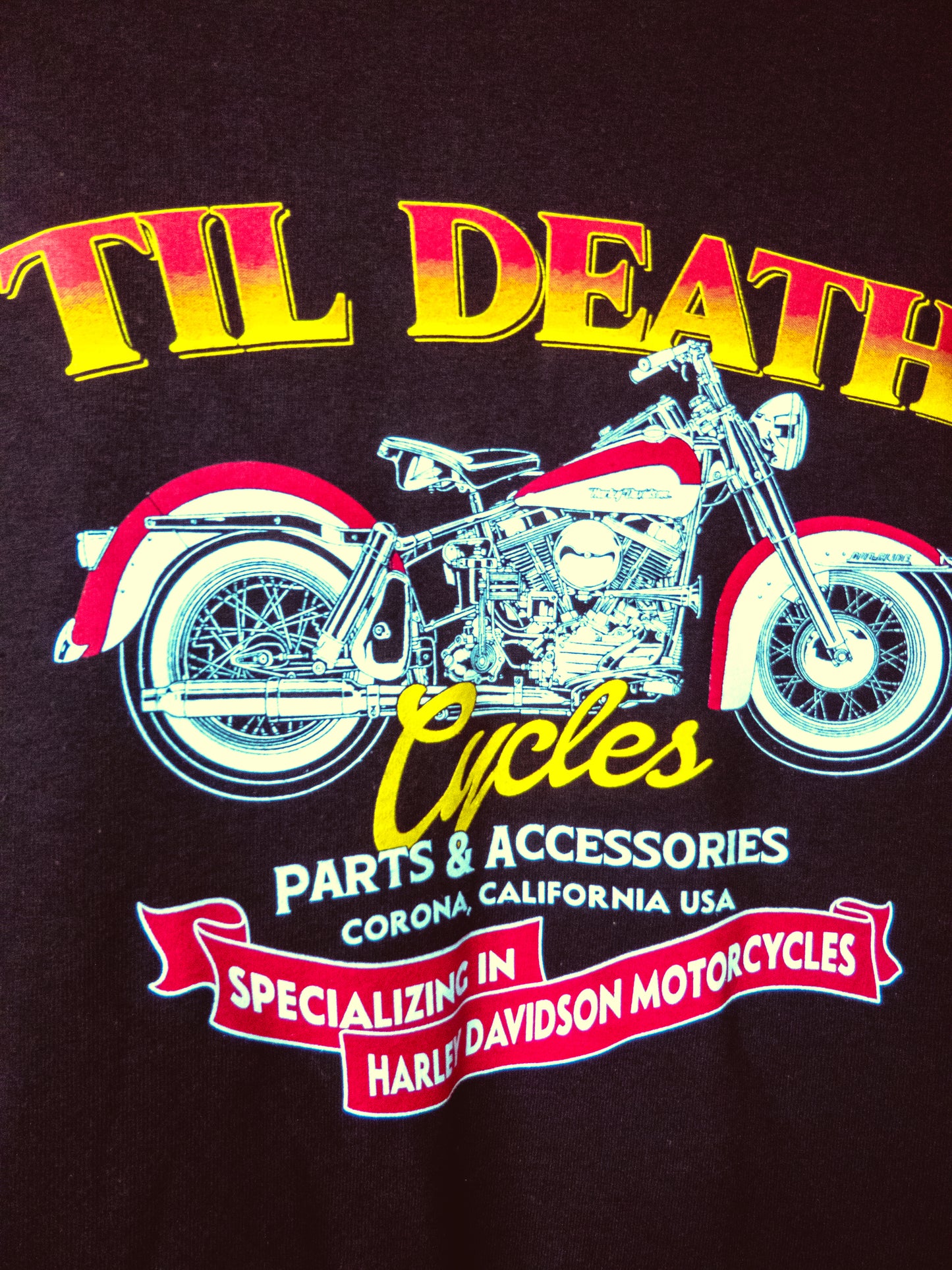 Til Death Cycles Panhead Tee
