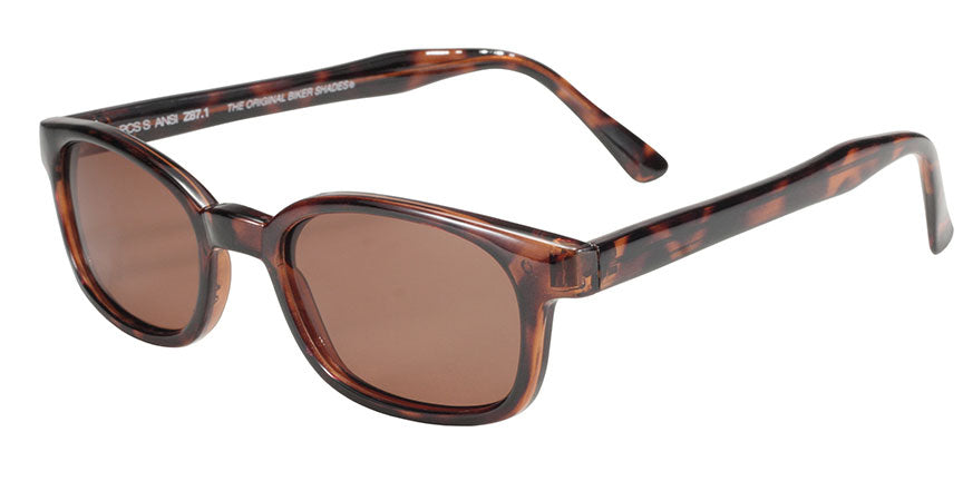 X-KD's - Dark Demi Frame/Amber Polarized