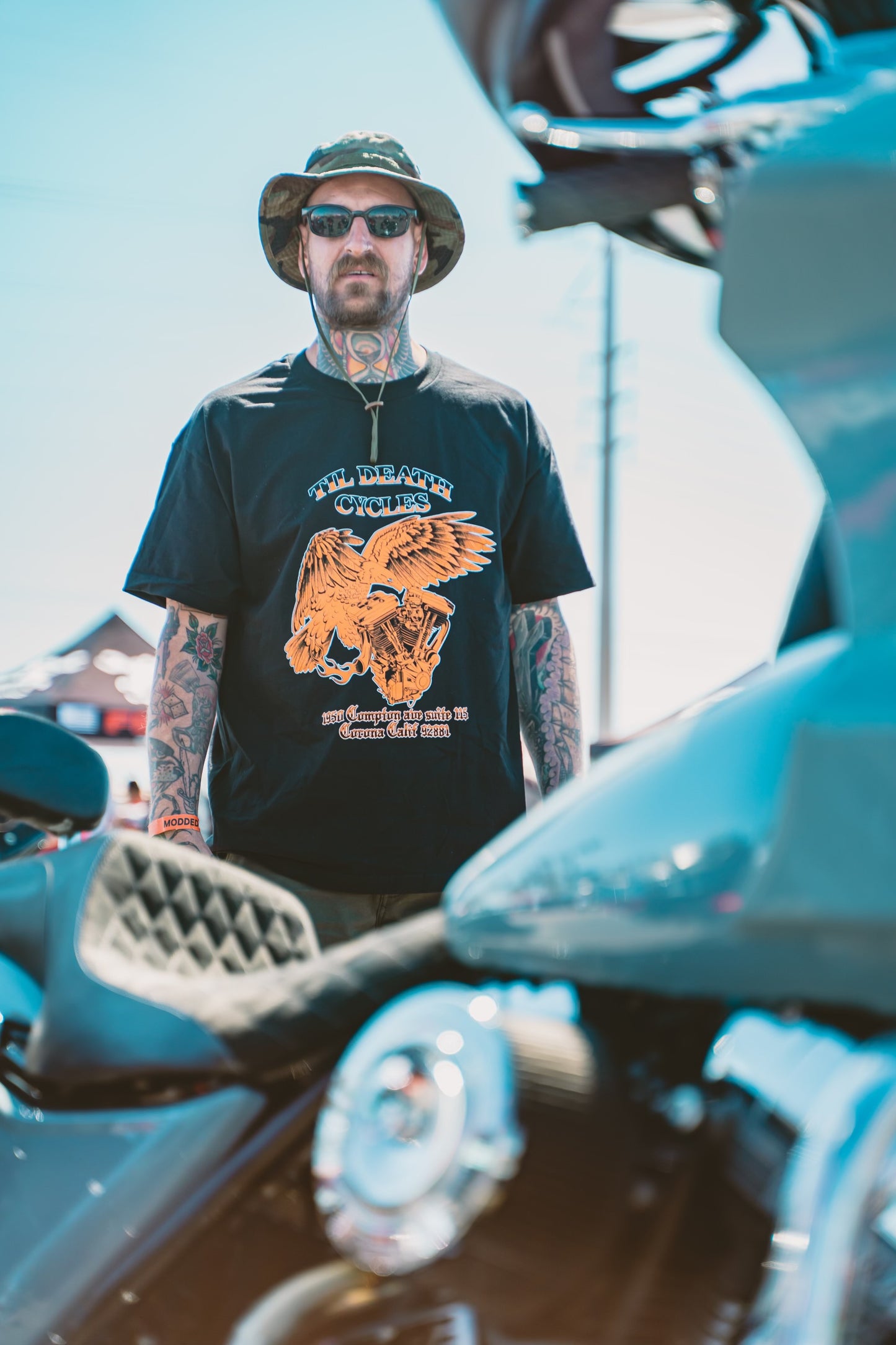 Til Death Cycles Eagle Tee