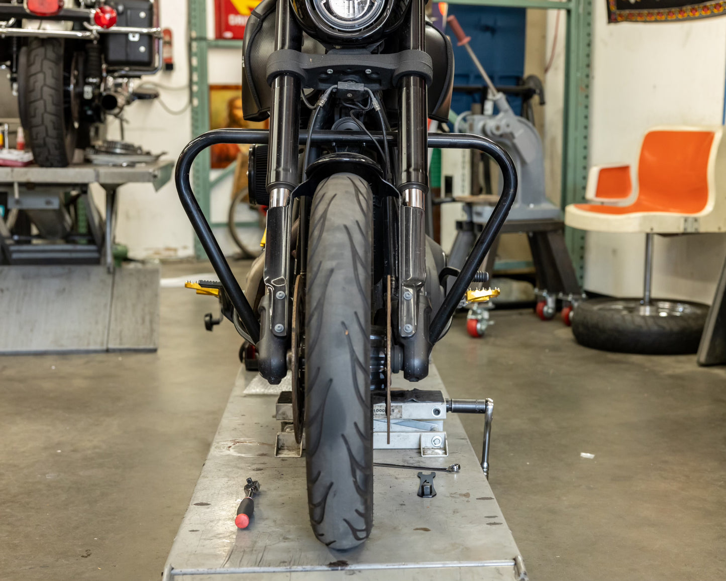 Softail inverted front end 2” lift kit