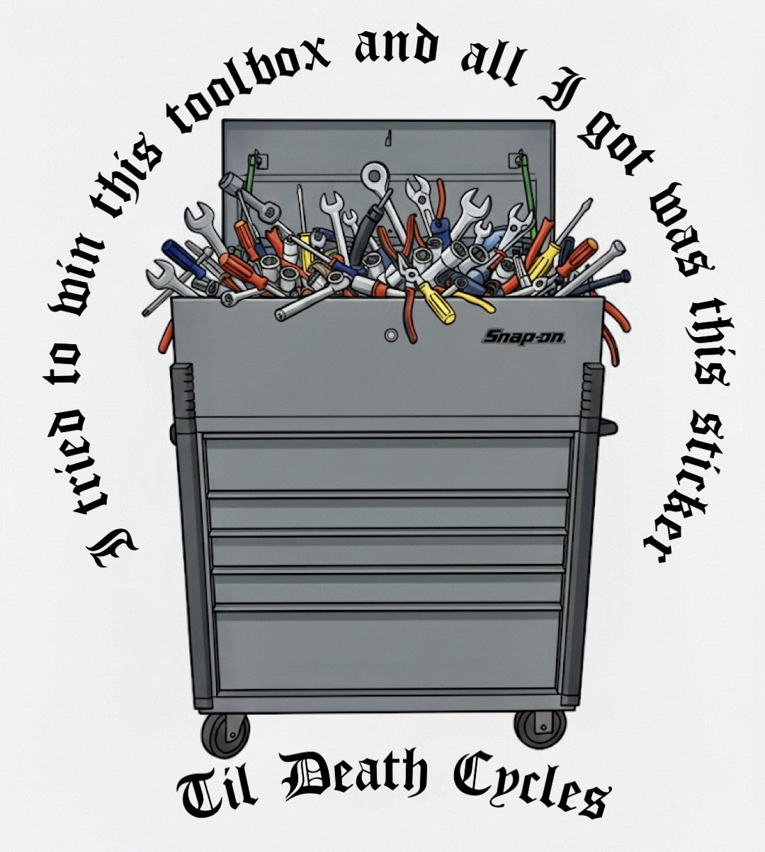 Snap-On toolbox giveaway sticker